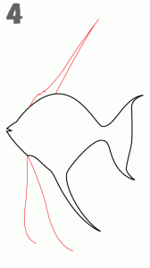 طريقة رسم السمكة بالصور للأطفال