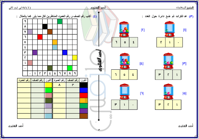 ملزمة حساب للصف الاول الابتدائي