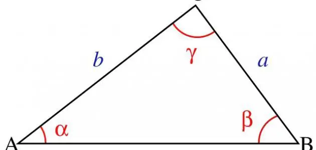 مساحة المثلث ومحيطه وحجمه