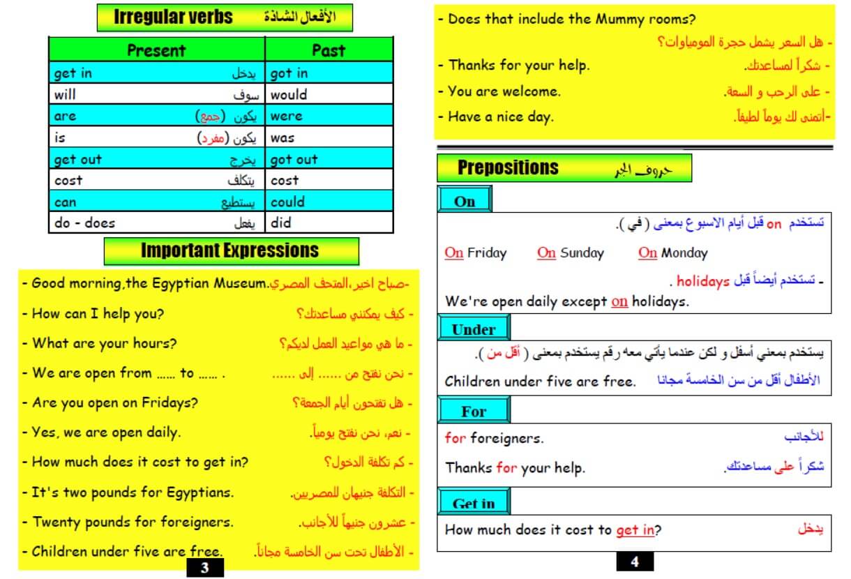 ملزمة انجليزي للصف السادس الابتدائي ترم اول