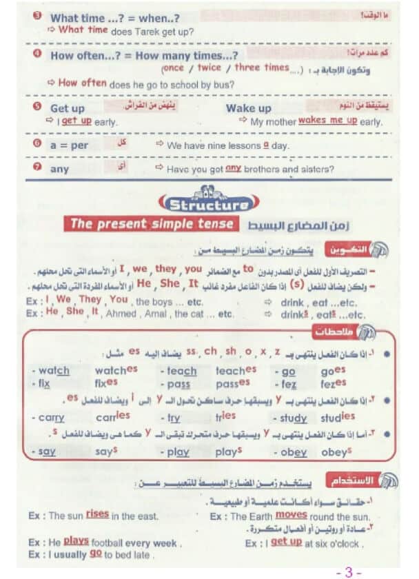 ملزمة لغة انجليزية للصف الاول الاعدادى الترم الاول