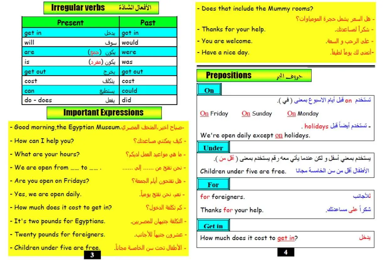 ملزمة انجليزي للصف السادس الابتدائي ترم اول