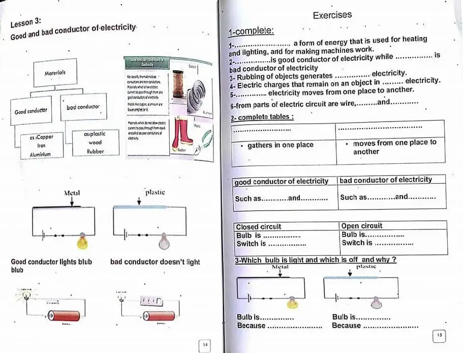 مذكرة science للصف الثاني الابتدائي لغات ترم اول