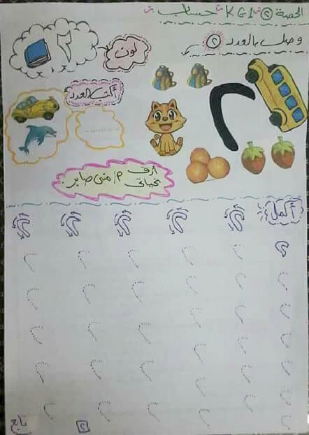 مذكرة تأسيس حساب لرياض الأطفال والصف الاول الابتدائي