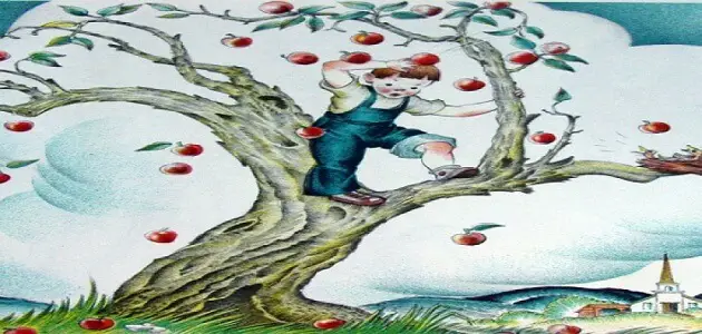 قصة الطفل وشجرة التفاح مسلية جدا