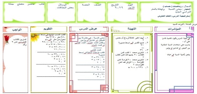 اختبار الاولمبياد الرياضيات للمرحله الابتدائيه