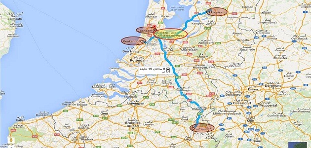أين تقع أمستردام على الخريطة
