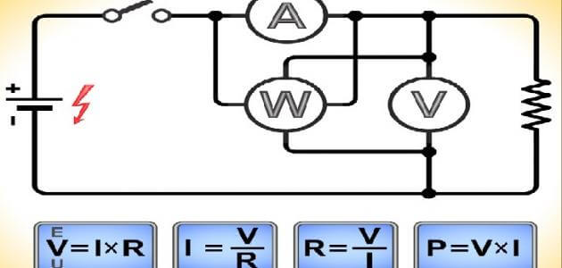 الفرق بين الأمبير والفولت والوات