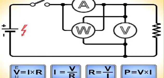 الفرق بين الأمبير والفولت والوات