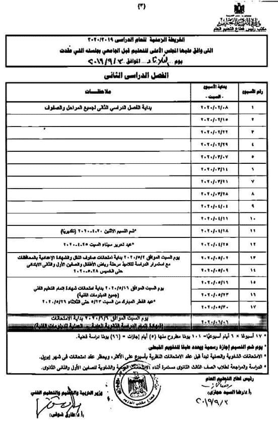 موعد امتحانات 2019/2020