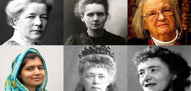 اسماء نساء حصلن على جائزة نوبل