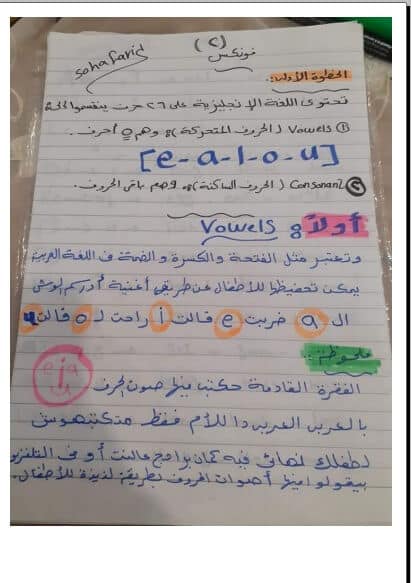 أوراق عمل تأسيس الطفل في اللغة الإنجليزية