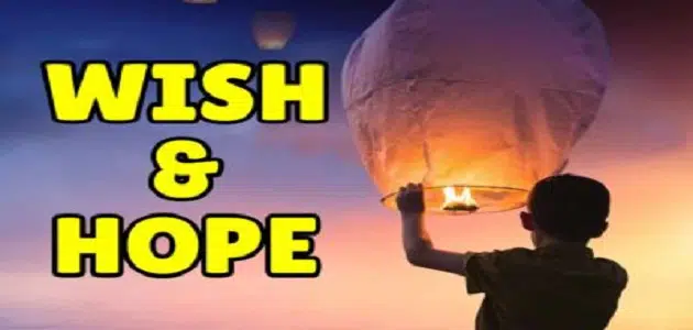 الفرق بين wish و hope